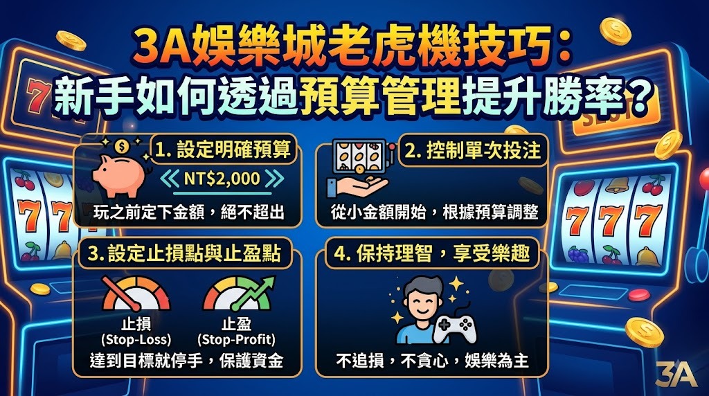 即刻解鎖 3A 娛樂城老虎機心法，玩得更久、贏得更穩